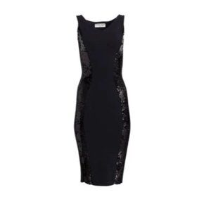 CHIARA BONI LA PETITE ROBE Black Sequin Dress